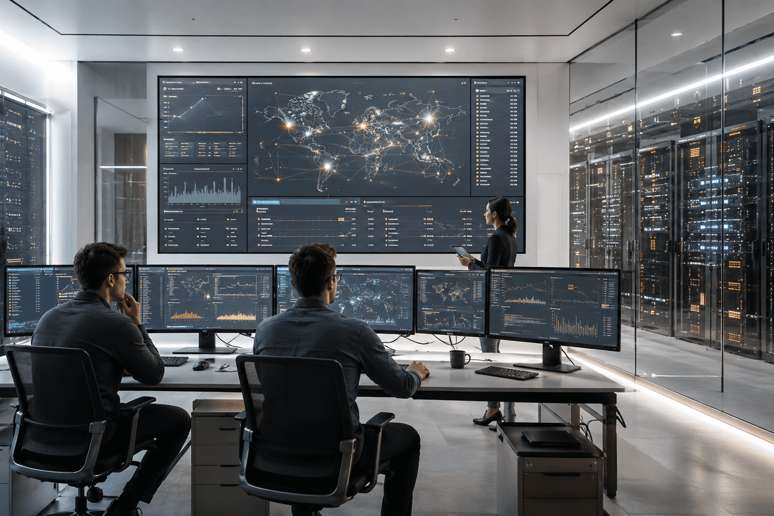 people sitting on chair in front of laptop computers
